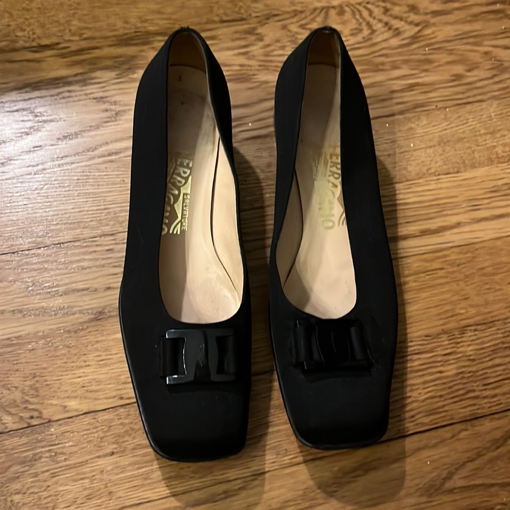 Black Ferragamo Pumps